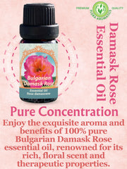 Flora Aromatics rose oil closeup highlighting rich floral aroma.