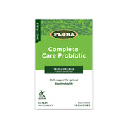 Flora Complete Care Probiotic bottle front showing the 34B CFU capacity for daily gut health.