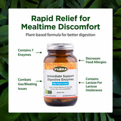 Flora Enzyme Blend label close-up showing lactase and vegan formula.