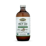 Flora MCT Oil bottle shows organic energy boost for daily routines
