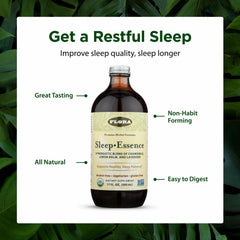 Flora Sleep Essence packaging box showcases organic, vegan, non-GMO qualities