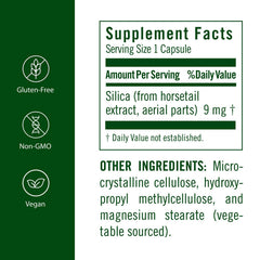 FloraSil capsules view highlighting vegan silica with minerals for daily beauty support.
