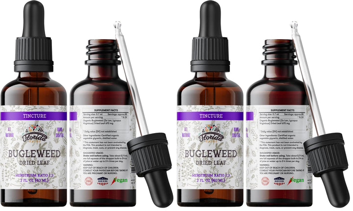 Florida Herbs Bugleweed Tincture bottle amber, ideal for daily herbal use.