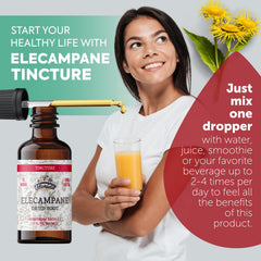 Florida Herbs Elecampane organic extract in a non-GMO glycerin base