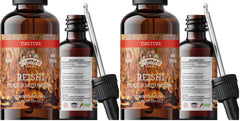 Florida Herbs Reishi tincture bottle with dropper for daily wellness use.