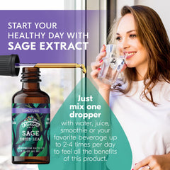 Florida Herbs Sage Extract dropper enabling precise dosing.