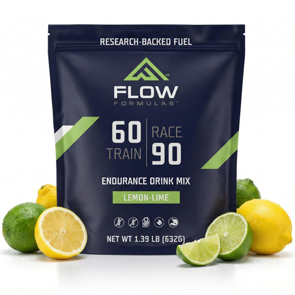 Flow Formulas Lemon Lime Endurance Drink Mix tub front for hydration