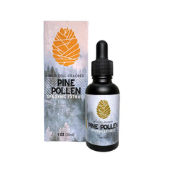 Flower and Song wild pine pollen tincture bottle promotes daily vitality and resilience.