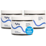 Flyby Recovery bottle front view for post-night-out support