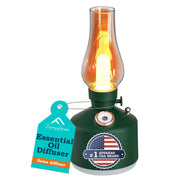 Flying APSARAS essential diffuser with warm glow creates a relaxing evening ambiance.