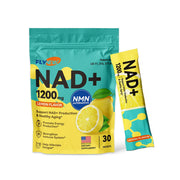 Flynew NAD+ Plus Lemon packet ready to power daily energy and cellular vitality.