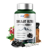 Flynew Shilajit bottle front showing premium packaging for daily vitality