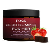 FOCL female libido bottle front showing premium wellness packaging for daily vitality.