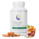 Folium Immuno bottle with capsules for daily immune support.