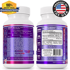Folona magnesium glycinate capsules, vegan and easy to swallow