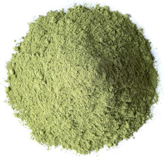 Food to Live alfalfa powder dissolving in water for a greens boost