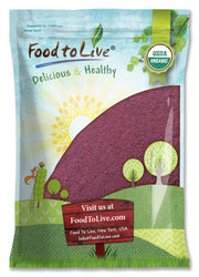 Food to Live Organic Black Elderberry Juice Powder bulk bag for smoothies and baking