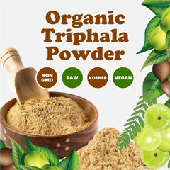 Food to Live Triphala Powder bulk pack for pantry storage and bulk prep.