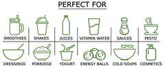 Food to Live wheatgrass powder green powder in glass with vibrant color
