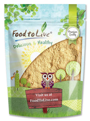 Food to Live Yellow Maca Powder packaging front, ideal for daily nutrition boost.