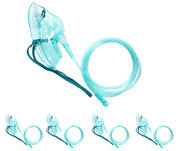 Foqitoxi four-pack adult oxygen mask with adjustable strap for secure wear.