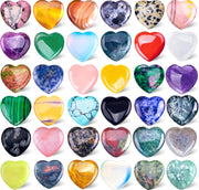 FORBY heart crystal close-up showing natural color mix for mindful practice