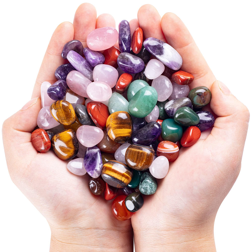 FORBY natural bulk tumbled stones assortment for home decor and crafts.