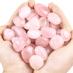 FORBY rose quartz tumbled stones collection for home decor and mindful ambiance.