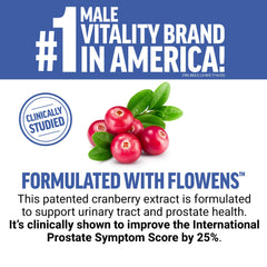 Force Factor Prostate Advanced Flowens cranberry extract highlights bladder-friendly benefits