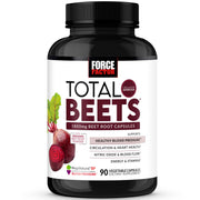 Force Factor Total Beets bottle pour showing easy daily use for circulation support
