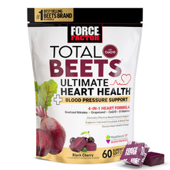 Force Factor Total Beets chews hero shot supports heart function and daily vitality