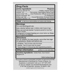 Dropper releasing Focus More under the tongue for quick, non-drowsy support