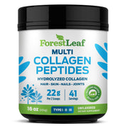 ForestLeaf Collagen Powder unflavored tub for versatile daily beauty and joint support