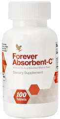 Forever Living Absorbent-C orange honey flavor bottle shown for daily vitamin C use.