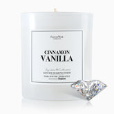 ForeverWick Cinnamon Vanilla Candle jar creates cozy ambiance with warm spice notes.