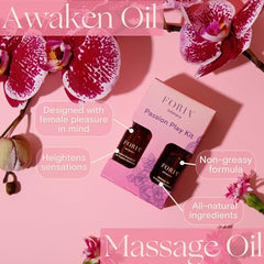 FORIA Passion Play Kit travel-size pack for on-the-go intimacy moments.