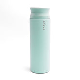 FORME Blender Shaker Sea Mist bottle, front view, showcasing double-wall insulation for hot or cold drinks