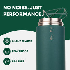 FORME Jungle bottle lid close-up shows leakproof seal for gym bag confidence.