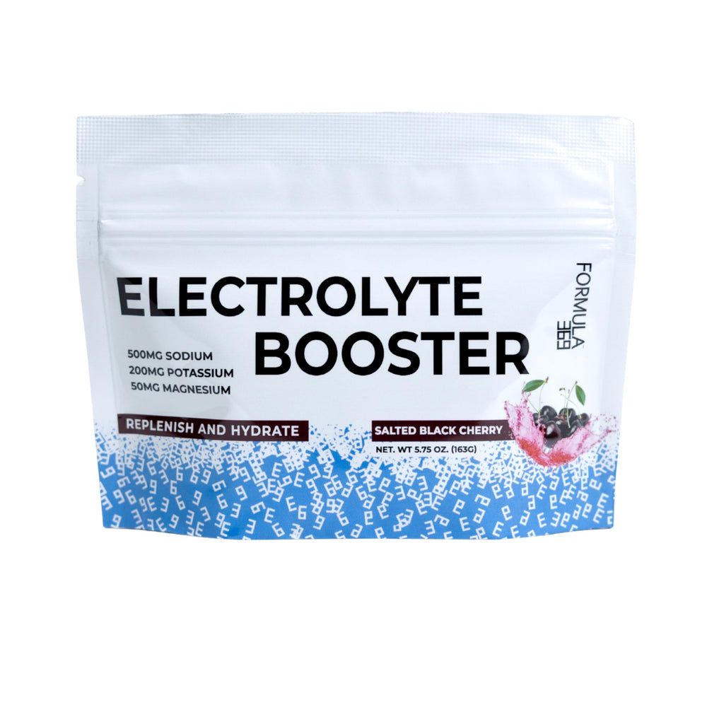 Formula 369 Electrolyte Booster black cherry bottle for on-the-go hydration