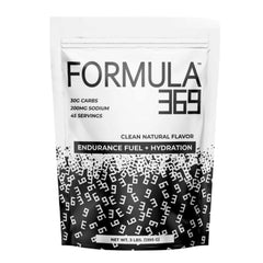 Formula 369 high-carb fuel bottle for long training sessions.