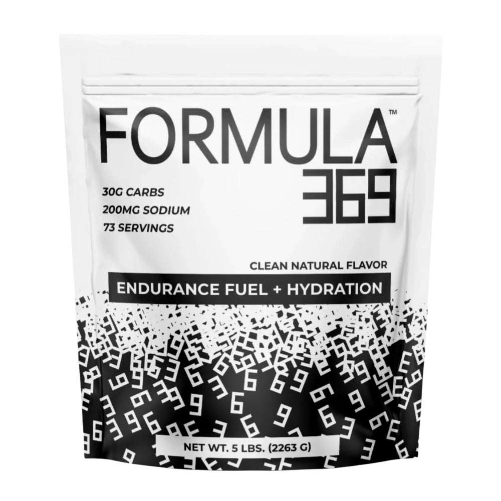 Formula 369 high-carb sports fuel bottle ready for endurance hydration and sustained energy.