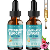Fortilume Lymphatic Drops bottle close-up highlighting herbal blend for daily wellness.