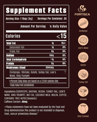 FORTISCA Mushroom Coffee scoop measuring, easy daily ritual and portions.