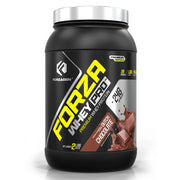Forzagen Whey PRO Dutch Chocolate tub ready for shakes