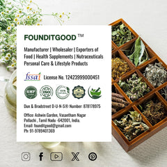 FounditGood M&C Tea brewed in cup, rich aroma and antioxidant profile.
