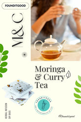 FounditGood M&C Tea bags steeping for energizing daily routine.
