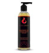 Fox Envy orange blossom massage oil bottle pour for quick coverage and scent.