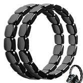 Fqwrus Hematite Bracelet for men – closeup beads highlighting natural texture and energy