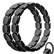 Fqwrus Hematite Bracelet for men – closeup beads highlighting natural texture and energy