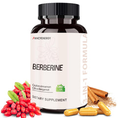 FraFr.gancia berberine HCl capsules with cinnamon bergamot for daily wellness support